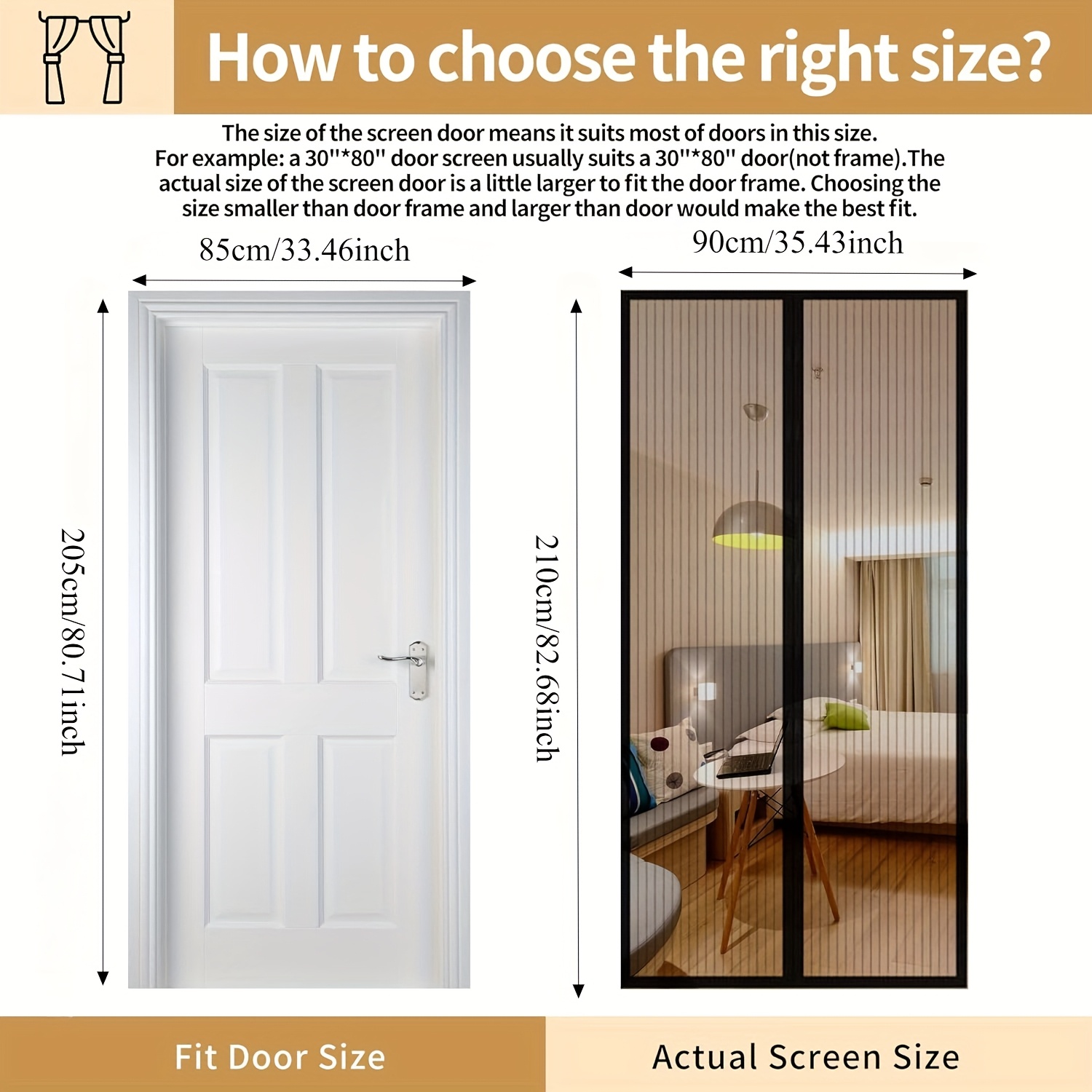 Home Textiles Curtains - 1pc Mosquito-resistant Door Curtain Without Punching