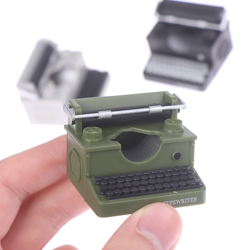 Vintage Home Textiles - 1Pcs Simulation Vintage Typewriter Dollhouse Miniature