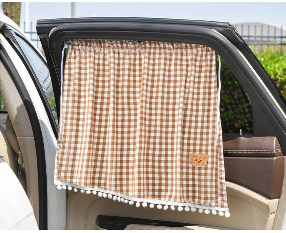 Home Textiles Curtains - Universal suction-cup rear window sunshade for