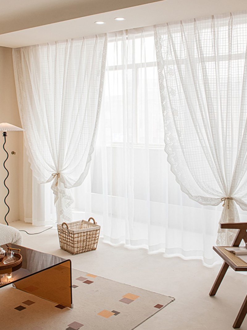 Dreamy White Lace Window Curta - огляд і ціна Home Textiles Curtains