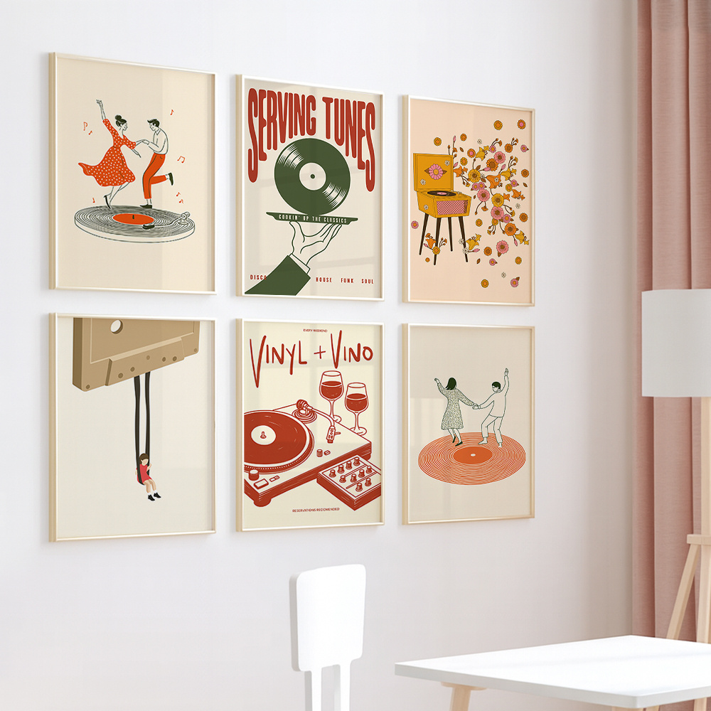 1pc Vintage Music Canvas Poste - огляд і ціна Vintage Home Textiles