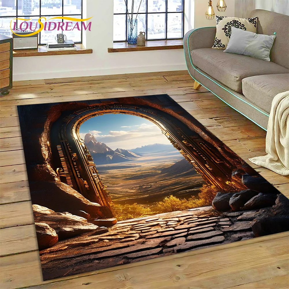 Illusion God's Temple Door Gat - огляд і ціна Home Textiles Sale