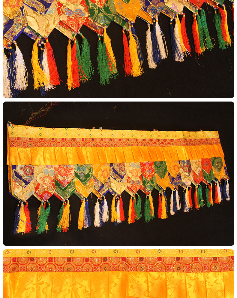500CM long Wholesale Buddhist  - огляд і ціна Home Textiles Curtains