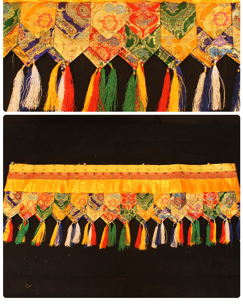500CM long Wholesale Buddhist  - огляд і ціна Home Textiles Curtains