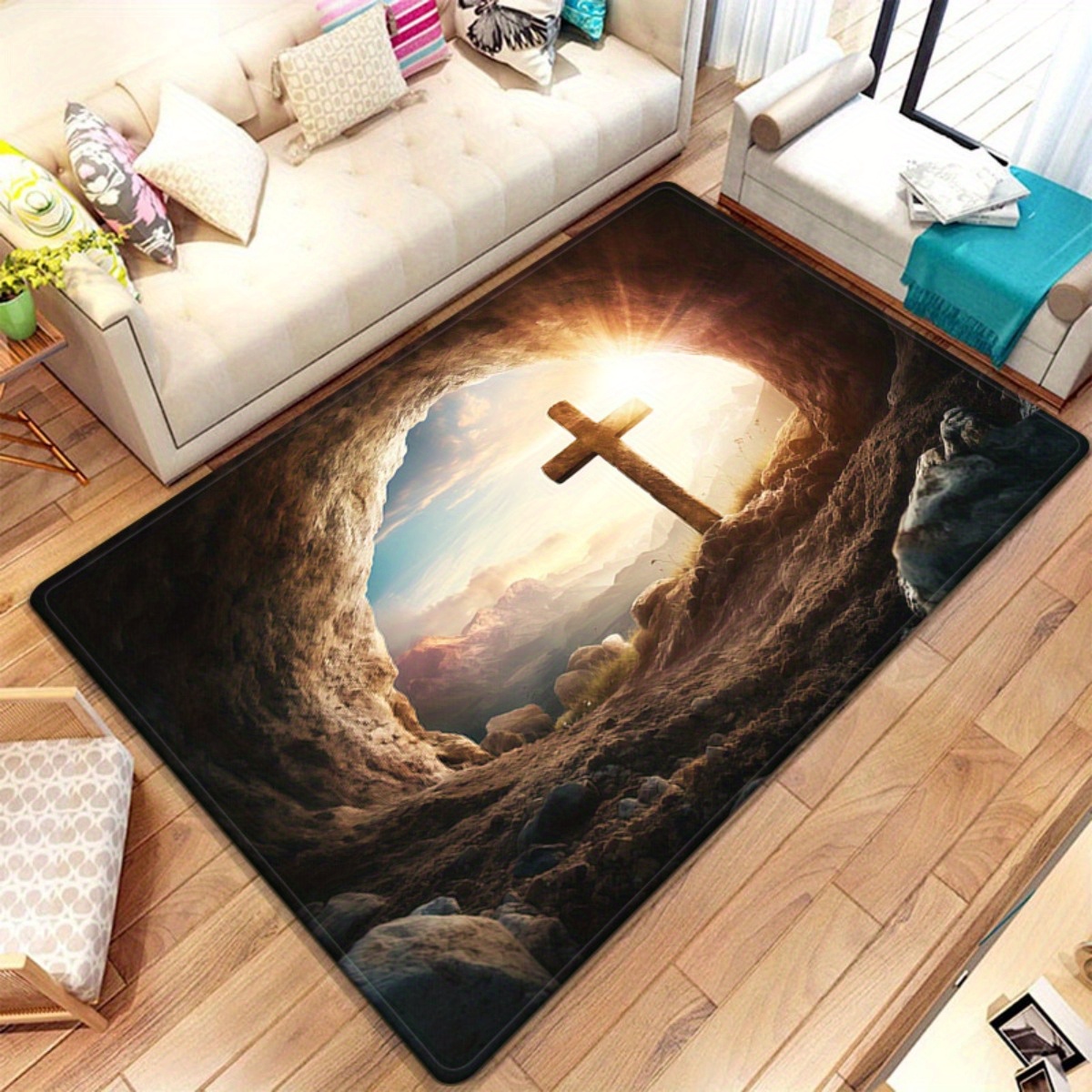 Religious cross cave rug spiri - огляд і ціна Sunrise Home Textiles & Apparel