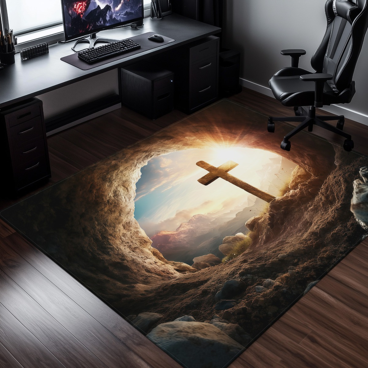 Religious cross cave rug spiri - огляд і ціна Sunrise Home Textiles & Apparel