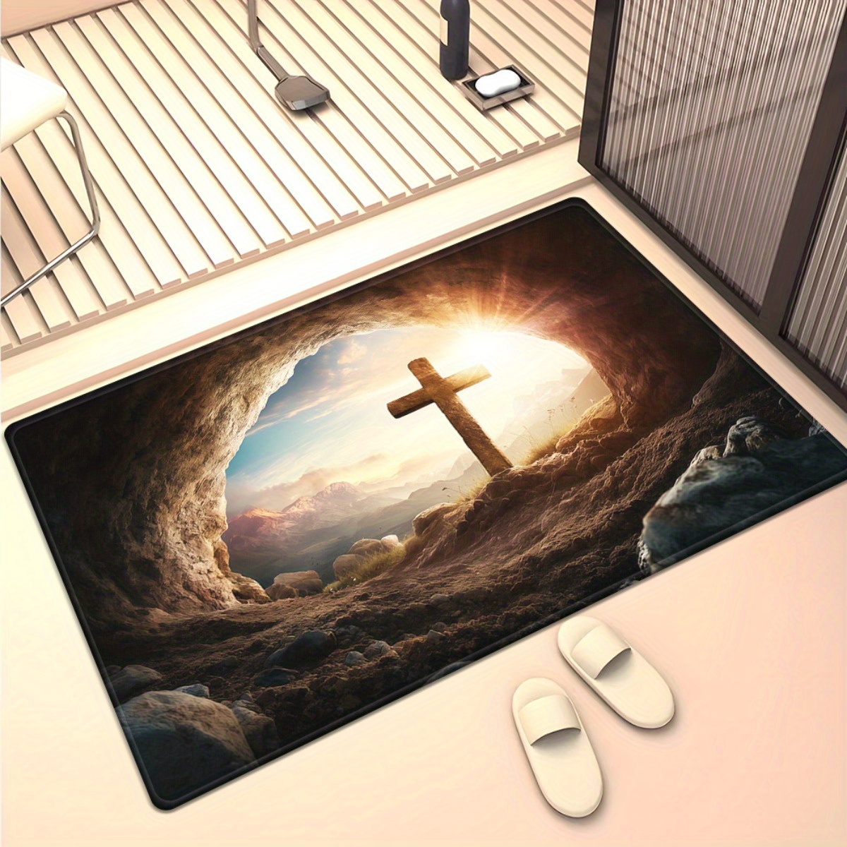 Religious cross cave rug spiri - огляд і ціна Sunrise Home Textiles & Apparel