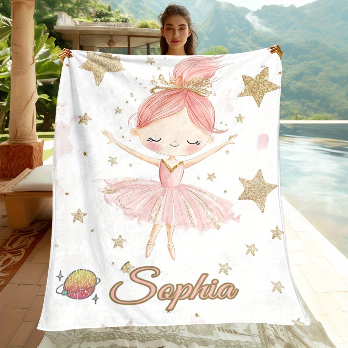 Customized Name Ballet Girl Bl - огляд і ціна Home Textiles And Furnishing