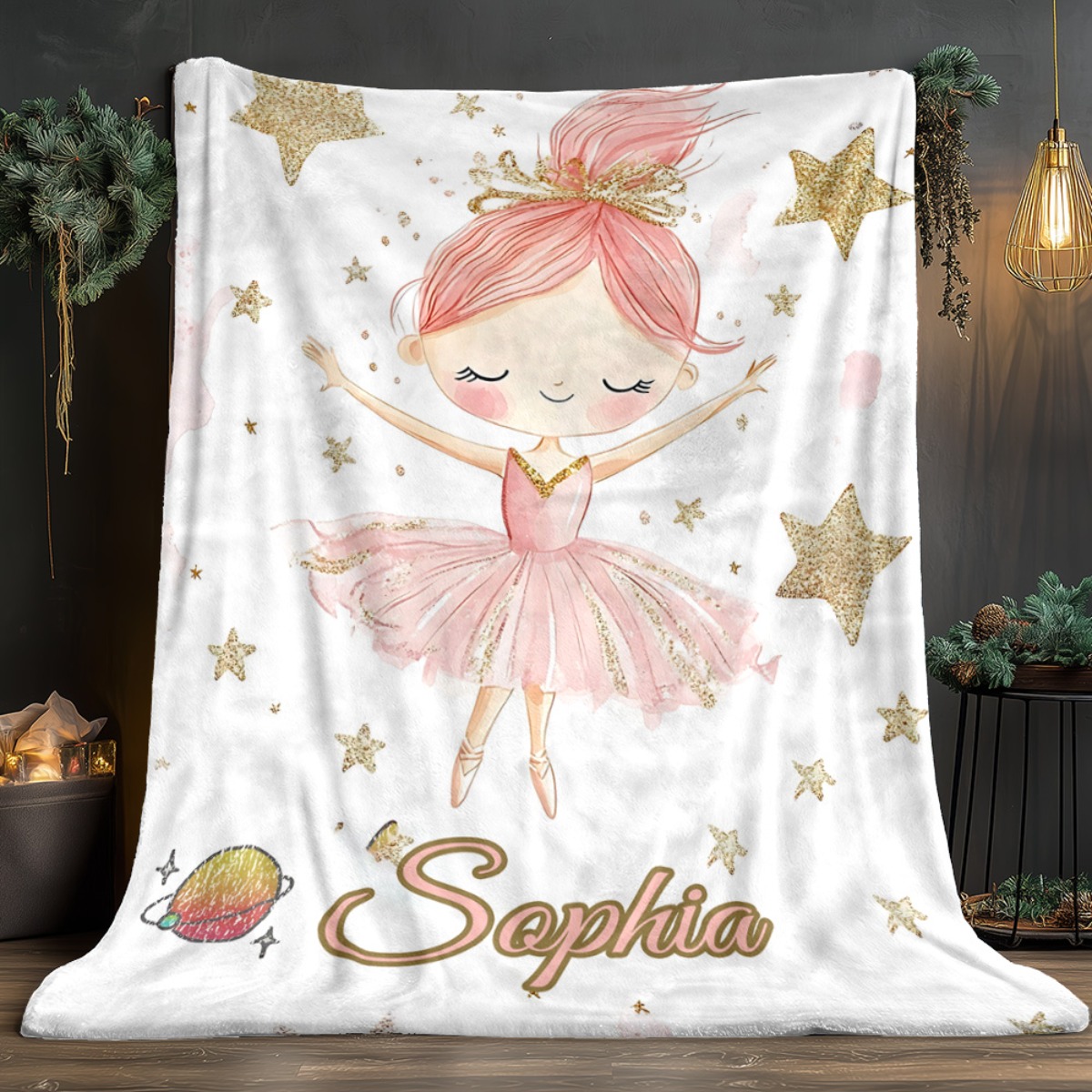 Customized Name Ballet Girl Bl - огляд і ціна Home Textiles And Furnishing