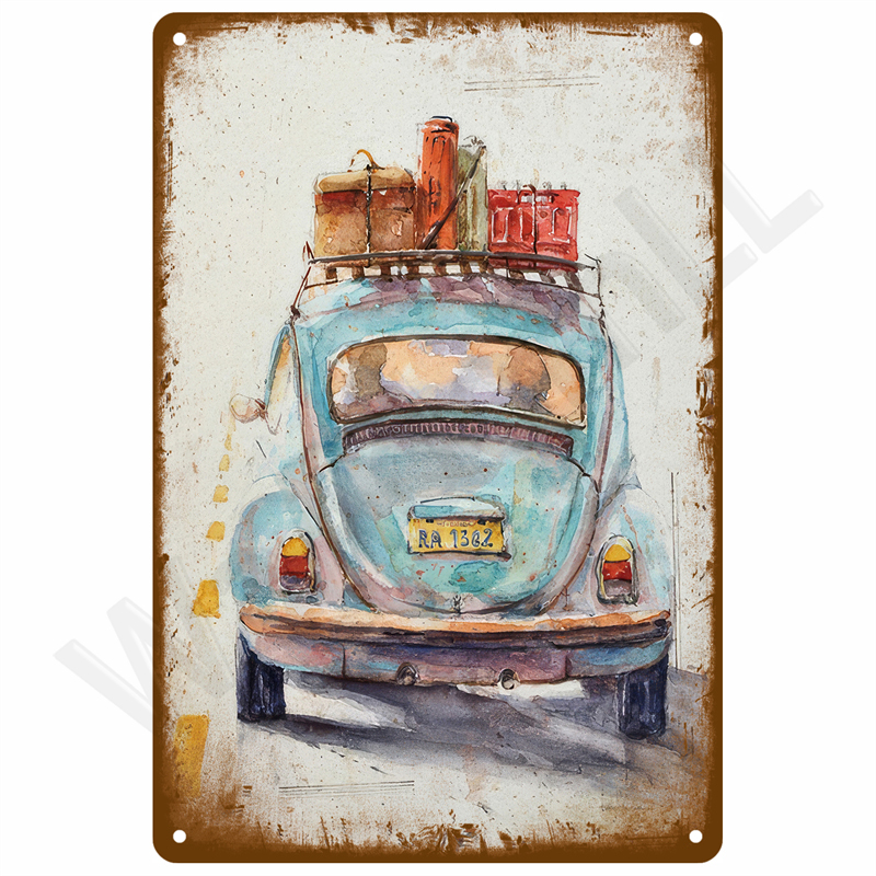 Vintage Metal Plate Tin Sign P - огляд і ціна Vintage Home Textiles