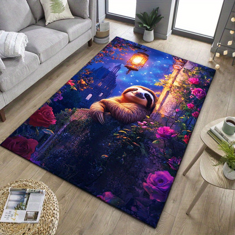 Charming Sloth and Roses Area  - огляд і ціна Home Textiles And Furnishing