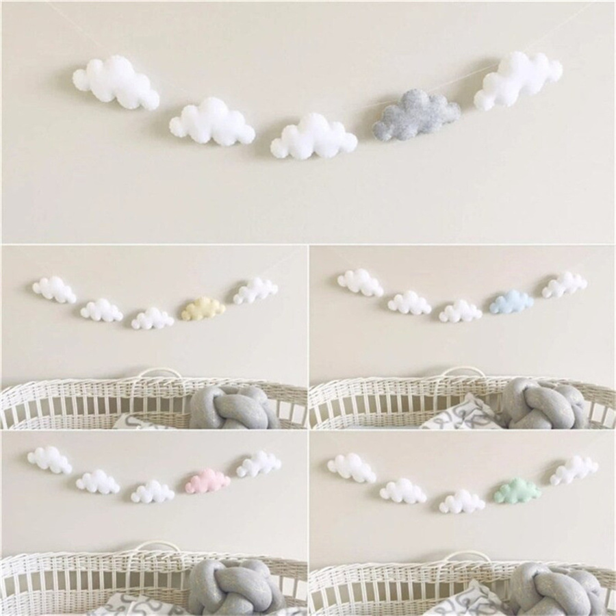 Nordic Felt Cloud Garlands Str - огляд і ціна Home Textiles Curtains