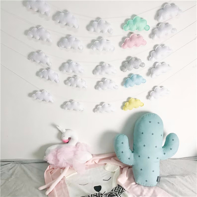 Nordic Felt Cloud Garlands Str - огляд і ціна Home Textiles Curtains